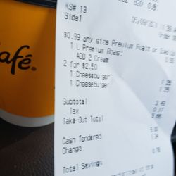 McDonald's - When did a large coffee get so small? Asked if this was a large they said Yes.