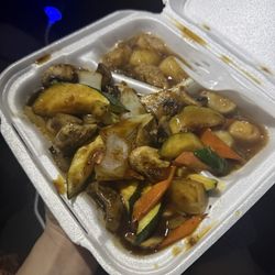 Scallop Hibachi - it was also served with a big container of fried rice and soup