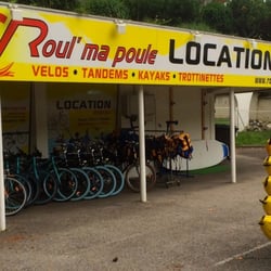 Roul' Ma Poule - Magasin ROUL' ma POULE d'Annecy le Vieux LOCATION Vélos, Kayaks, Paddle boards, Remorques enfants RENTAL BIKES . KAYAKS . PADDLE