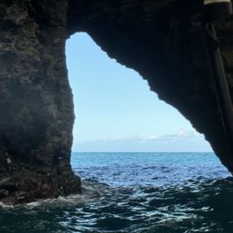 Inside a cave!