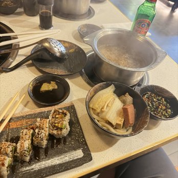 EJ's Hot Pot & Sushi - Eel roll and my hot pot delight - Sushi Bars Near Me - Austin, Texas