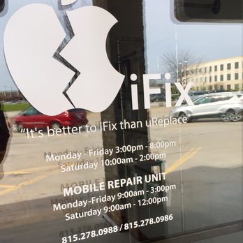 iFix  - Front door with hours. - Mobile Phone Repair Near Me - Bourbonnais, Illinois