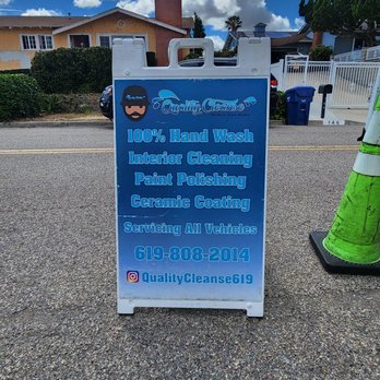Quality Cleanse Mobile Car Wash - Advertising board for neighbors to see!! - Car Wash Near Me Quality Cleanse Mobile Car Wash - Advertising board for neighbors to see!! - Car Wash Near Me
