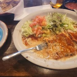 Pollo Ranchero (subbed the rice and beans)