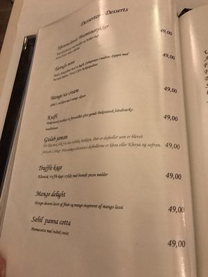 Menu photo 2 Sahil Restaurant Copenhagen, 84 Menu photo 2 Sahil Restaurant Copenhagen, 84