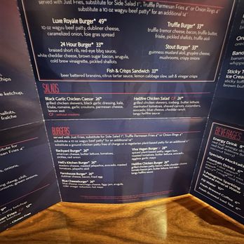 Gordon Ramsay Burger Las Vegas - Menu - Burgers Near Me - Las Vegas, Nevada