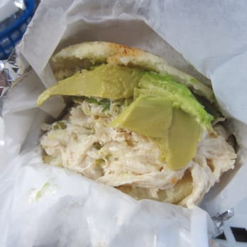Natarica Grill - Arepa Reina Pepiada - Venezuelan corncake with chicken salad. - Venezuelan Near Me - Norcross, Georgia Natarica Grill - Arepa Reina Pepiada - Venezuelan corncake with chicken salad. - Venezuelan Near Me - Norcross, Georgia