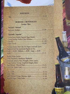 Menu photo 2 Palmas Restaurant Soledad, CA