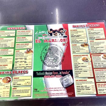 El Mariachi 2 - Menu - Mexican Near Me - Aiea, Hawaii