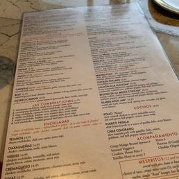 Dinner Menu Dinner Menu