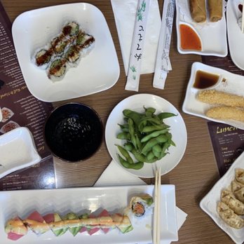 Sushi Bomb - T3. Edamame T63. Red Sun Special Roll T98. Eel Roll T4. Spring Roll T8. Shrimp Tempura T6. Gyoza Dumplings - Japanese Near Me - Pittsburgh, Pennsylvania Sushi Bomb - T3. Edamame T63. Red Sun Special Roll T98. Eel Roll T4. Spring Roll T8. Shrimp Tempura T6. Gyoza Dumplings - Japanese Near Me - Pittsburgh, Pennsylvania