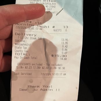 Ocean Bites - Charges 3.5% extra if paying by card - Fast Food Near Me - Ocean City, Maryland