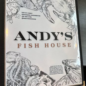 Andy's Fish House - Menu Dec-2024 - New American Near Me - Snohomish, Washington Andy's Fish House - Menu Dec-2024 - New American Near Me - Snohomish, Washington
