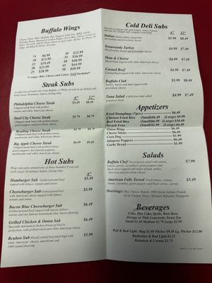 Menu photo 2 Buffalo Wings And Sub Orlando, FL