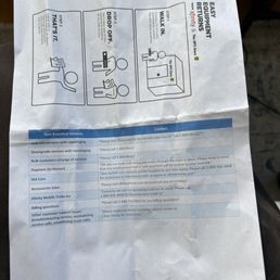 Employee sheet for dealing with customers