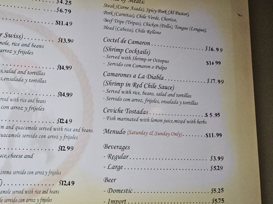 Menu photo 5 Taqueria El Tapatio Moorpark, CA Menu photo 5 Taqueria El Tapatio Moorpark, CA