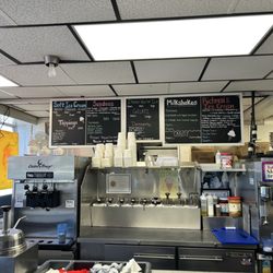 Ice cream menu
