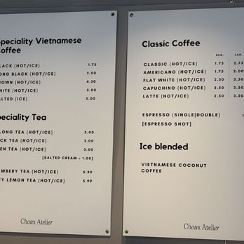 Choux Atelier - Menu - Bakeries Near Me - Ottawa, Ontario