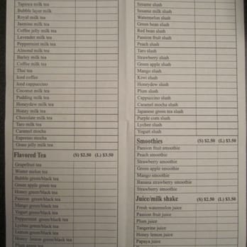 Quickly - Paper menu. - Coffee & Tea Near Me - Duluth, Georgia