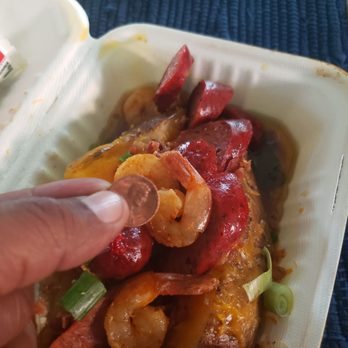 Dickey's Barbecue Pit - Lancaster - Small ass Shrimp. I've had M&M's bigger - Barbeque Near Me - Lancaster, California