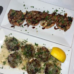 Baked Clams and Italian Egg Rolls Baked Clams and Italian Egg Rolls
