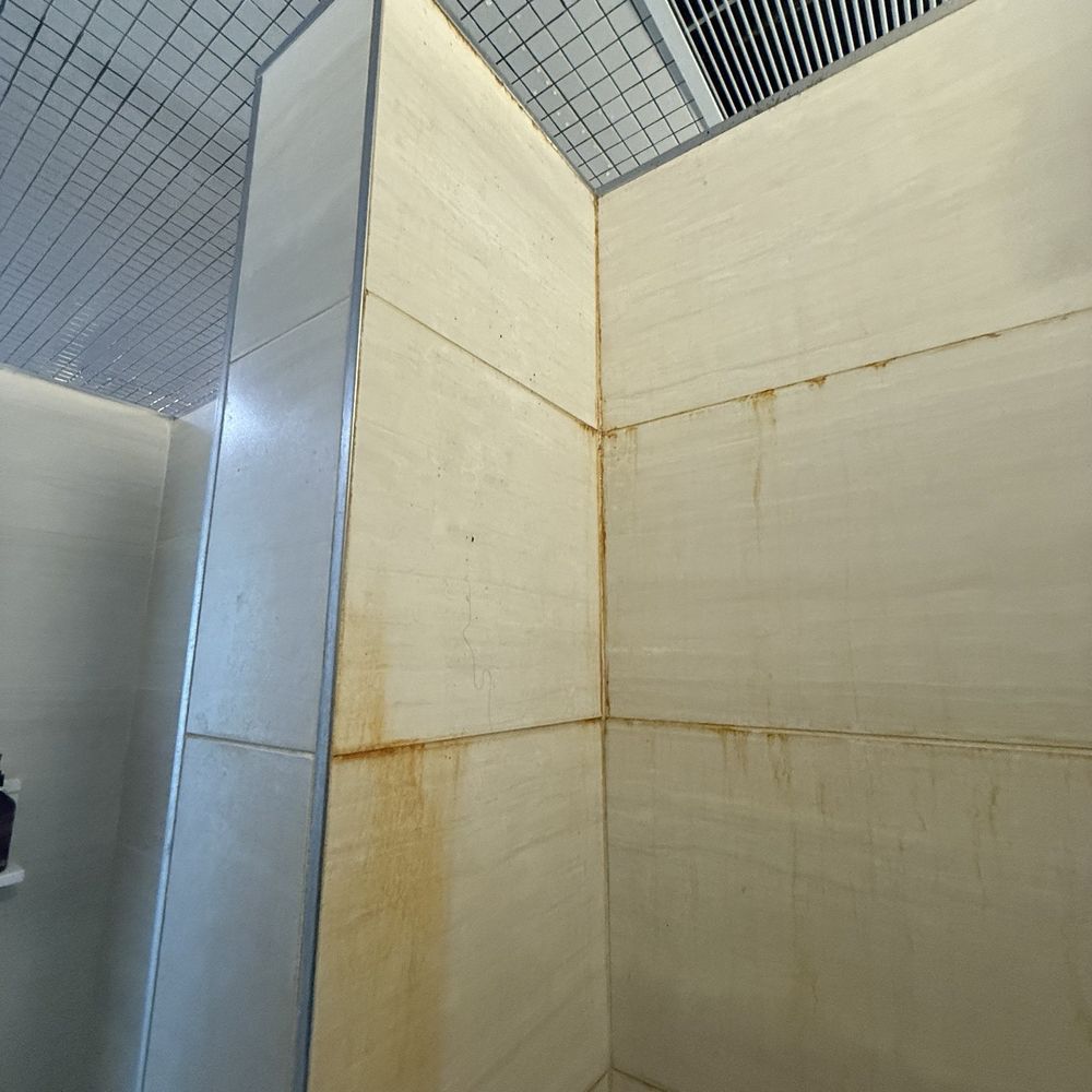 Women's shower wall
