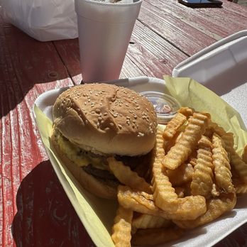 Tita's Burger Den - Double cheeseburger and fries - Burgers Near Me - Yermo, California