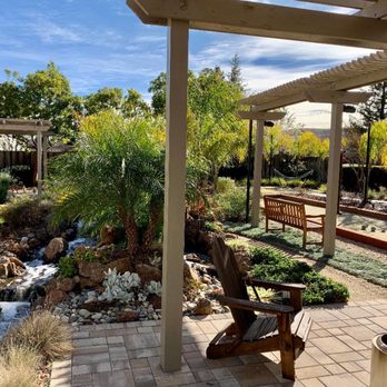 Jpm Landscape - a view of a garden with a waterfall - Landscaping Near Me - San Jose, California