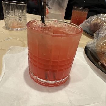 The Twisted Crab - Strawberry Lemon Drop & Strawberry Hennessy in the back - Seafood Near Me - Norfolk, Virginia