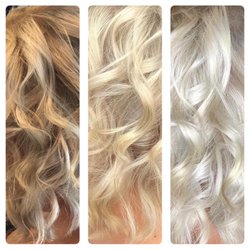 Blonding is my favorite! Every shade! Can you believe this is the same client under three different lights?