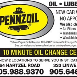 Pennzoil 10 Minute Oil Change - Ad in YellowPages