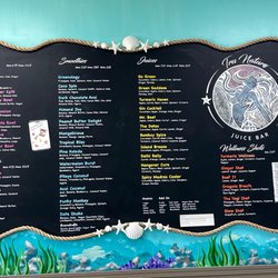 Tru Nature Juice Bar - Menu of what they have to offer.