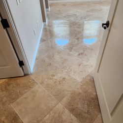 Ninny Janitorial Cleaning Service - 17 tile clean grout and reseal
Yes we do all kinds of tile cleaning here are some saltillo's travertine marble & granite cleaning