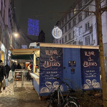 L'Alsace à Boire - Oyster stall also owned by the wine bar outside during the Christmas market. Delicious oysters all from . - Beer, Wine & Spirits Near Me - Strasbourg, 67 L'Alsace à Boire - Oyster stall also owned by the wine bar outside during the Christmas market. Delicious oysters all from . - Beer, Wine & Spirits Near Me - Strasbourg, 67