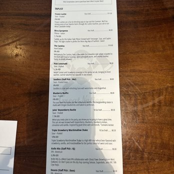 Great Notion - Berkeley - Tap menu as of 7/30/23 - Brewpubs Near Me - Berkeley, California