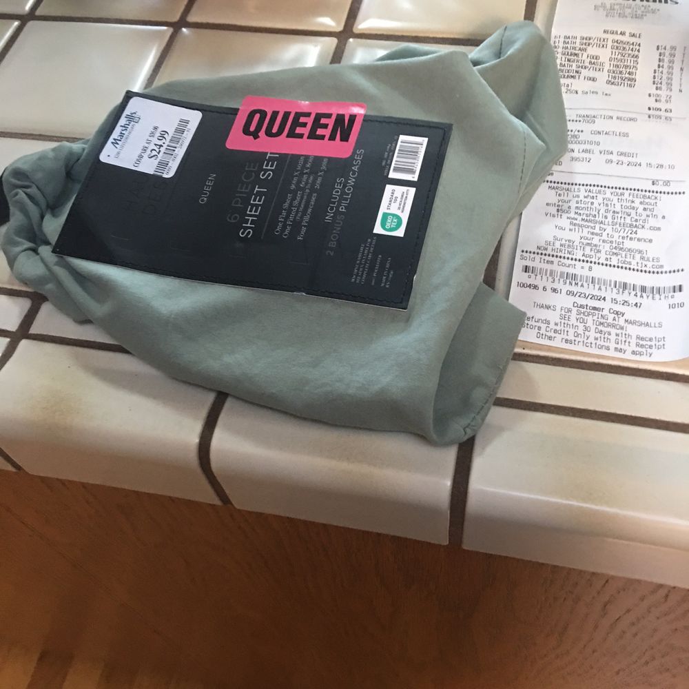 The bag from the new sheets The bag from the new sheets