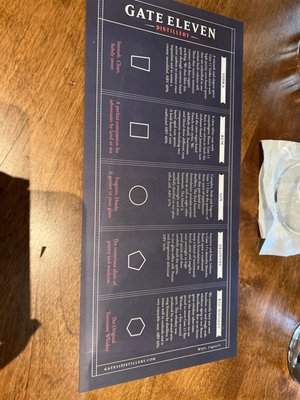 Menu photo 6 Gate 11 Distillery Chattanooga, TN Menu photo 6 Gate 11 Distillery Chattanooga, TN
