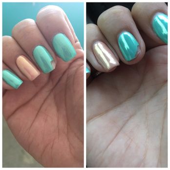 Mary's Nails - Gel on the third finger chipped about 3/4 days in - Nail Salons Near Me - Montebello, California