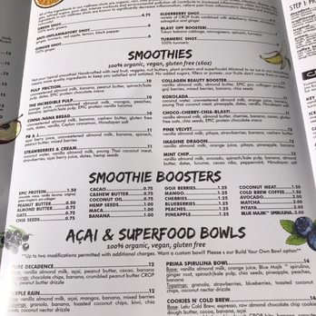 CROP Juice - Menu - Juice Bars & Smoothies Near Me - Sarasota, Florida
