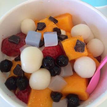 Iceskimo - Mine! Milk, mango, strawberry, fresh mochi, lychee jelly, boba, chocolate chips - Ice Cream & Frozen Yogurt Near Me - San Diego, California Iceskimo - Mine! Milk, mango, strawberry, fresh mochi, lychee jelly, boba, chocolate chips - Ice Cream & Frozen Yogurt Near Me - San Diego, California