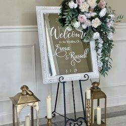 Knot Your Ordinary Event Rental - Wedding welcome sign