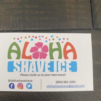 Aloha Shave Ice - Contact - Shaved Ice Near Me