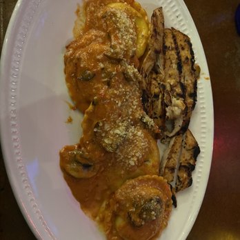 Zio Sal - Ravioli Aurora Dinner with grilled chicken - Italian Near Me - Redmond, Washington