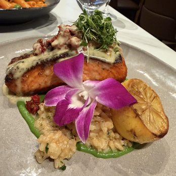 Problem Lounge - Blackened Salmon w Risotto - Southern Near Me - Scottsdale, Arizona Problem Lounge - Blackened Salmon w Risotto - Southern Near Me - Scottsdale, Arizona