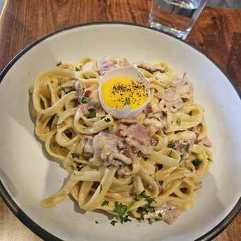 Creme De La Crepe - Pasta Carbonara - French Near Me - Hermosa Beach, California