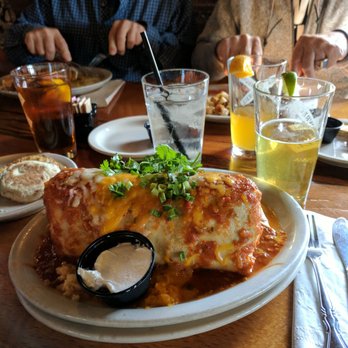 Train Wreck Bar - Breakfast Buritto. I almost was able to finish it. Staff is great, food is really good. I highly recommend the Train Wreck! - Sports Bars Near Me - Burlington, Washington
