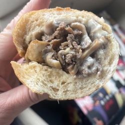 Jake's on Greentree - close up of my cheesy mushroom cheese steak! (2/27/24)
