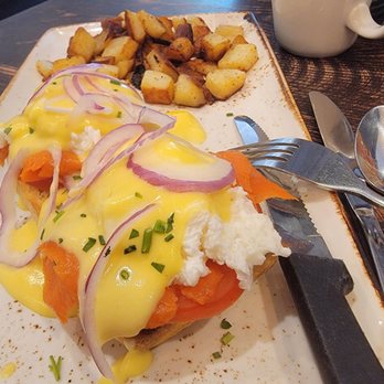 First Watch - Wild salmon eggs benedict. I like flavor, just need better bread. - Breakfast & Brunch Near Me - Frisco, Texas First Watch - Wild salmon eggs benedict. I like flavor, just need better bread. - Breakfast & Brunch Near Me - Frisco, Texas