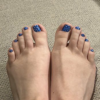 Nails by Tina - Polkadot nails with regular polish - Nail Salons Near Me - Carlsbad, California Nails by Tina - Polkadot nails with regular polish - Nail Salons Near Me - Carlsbad, California