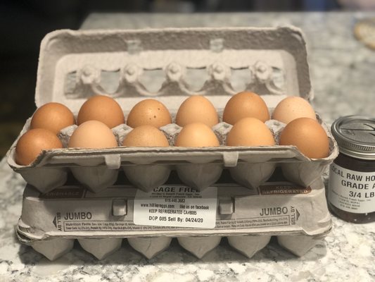 Photo of Hilliker's Fresh Eggs - Lakeside, CA, US. Jumbo brown eggs from Hilliker's for the win!